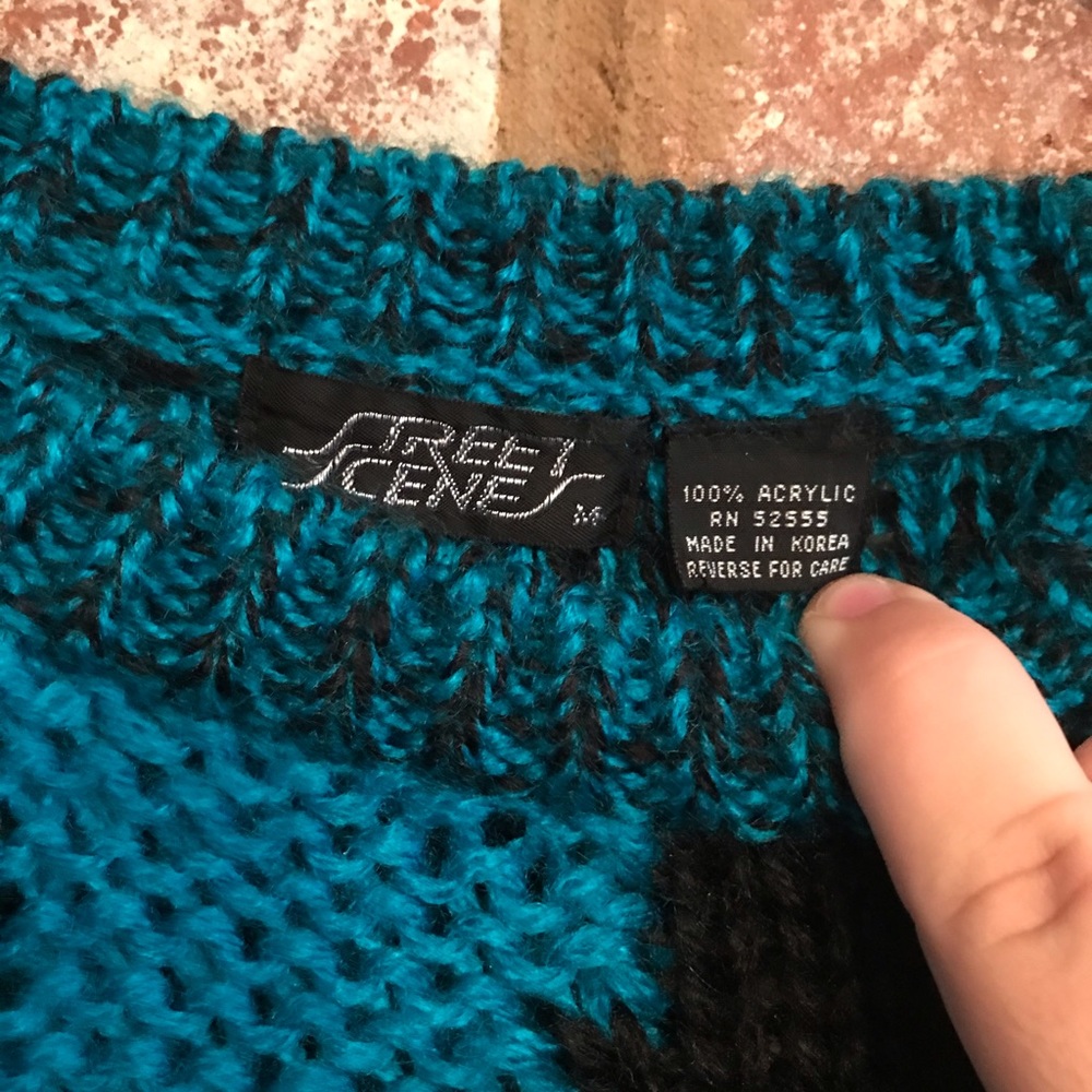 Vintage oversized chunky pullover sweater - Picture 5 of 5